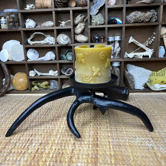 Unbranded Other - Antler Candle Holder for Pillar Candles Altar Incense Stand Witchy Decor